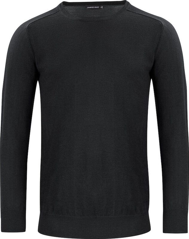 J.Harvest & Frost - Gebreide Sweater - Zwart - 70% Merino Wol - 30% Pima Katoen