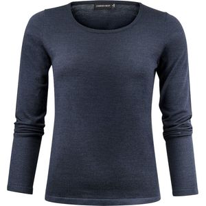 J.Harvest & Frost - Gebreide Sweater - Marine - 70% Merino Wol/30% Pima Katoen