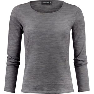 J.Harvest & Frost - Merino U - Gebreide Sweater - Grijs Mêlée