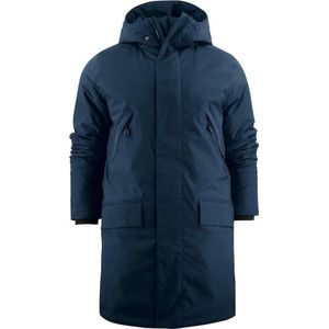 Harvest - Brinkley - Jas - Navy - Winterparka met Dons Look