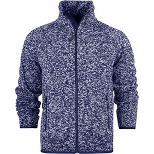 James Harvest Rich Hill Fleece Jas Heren Marine Mêlée maat 3XL