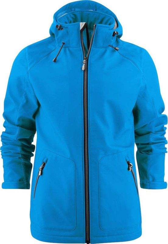 Printer - Heren Softshell Jack - Met Afneembare Capuchon - Waterdicht - Zwart