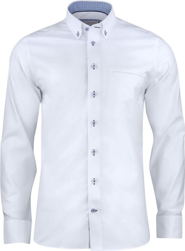 J.Harvest & Frost - HEMD RED BOW 121 SLIM FIT - Wit