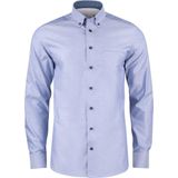 J.Harvest & Frost - Red Bow 121 - Hemd - Blauw - 95% Katoen, 5% Elastaan