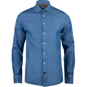J.Harvest & Frost - Indigo Bow 130 - Overhemd - Indigo - Regular Fit