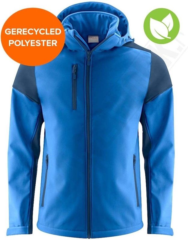 Printer - Softshell Prime - Heren - Kobalt/Marine - Bicolor Softshell Jas