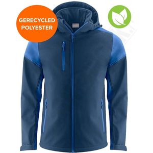 Printer - Softshell Prime - Heren - Marine/Kobalt - Bicolor Softshell Jas