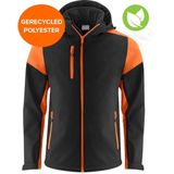 Printer Prime Softshell Zwart/Oranje