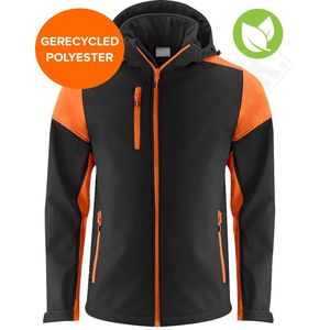 Printer Prime Softshell Zwart/Oranje