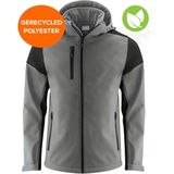 Printer - Softshell Prime - Heren - Staalgrijs/Zwart - Bicolor Softshell Jas