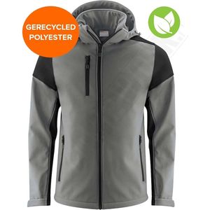 Printer - Softshell Prime - Heren - Staalgrijs/Zwart - Bicolor Softshell Jas
