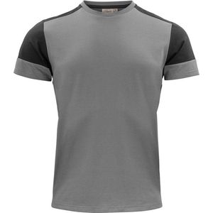 Printer Prime T-Shirt Heren Staalgrijs Zwart