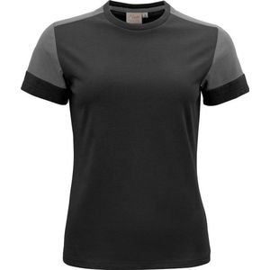Printer Prime T-Shirt Dames Zwart Staalgrijs