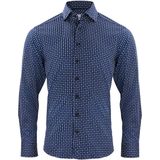 J.Harvest & Frost - Indigo Bow 131 - Hemd - Blauw - Katoen - Regular Fit