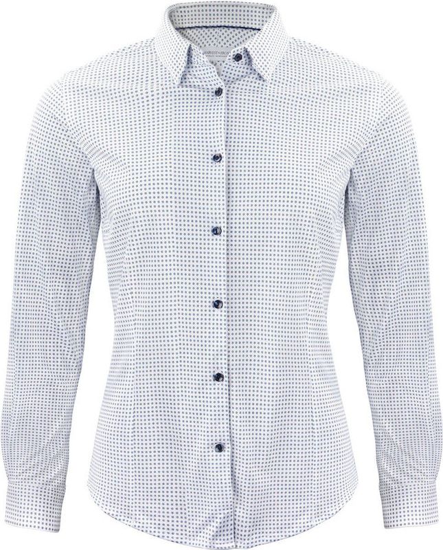 J.Harvest & Frost - Indigo Bow 131 - Hemd - Hemelsblauw - Dames