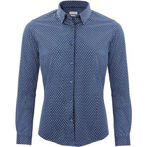 J.Harvest & Frost - Hemd Indigo Bow - Navy Print - Katoen