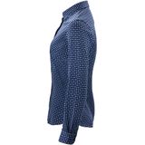 J.Harvest & Frost - Indigo Bow 131 - Hemd - Blauwe Print - Katoen