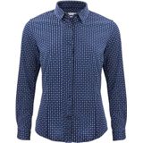 J.Harvest & Frost - Indigo Bow 131 - Hemd - Blauwe Print - Katoen