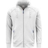 Sweatshirt - Wit - Polyester - Raglanmouwen - Tweekleurig Trekkoord