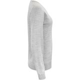 Merino - V Trui - Dames - Grijs - Wol/Katoen