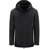 Winterjas - Gebonden Fleece - Waterdicht - Zwart - Gerecycled Polyester