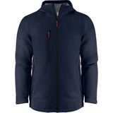 Printer - Shell Jas Hiker - Marine - Heren