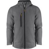 Printer - Shell Jas Hiker - Staalgrijs - Heren - Maat 5XL