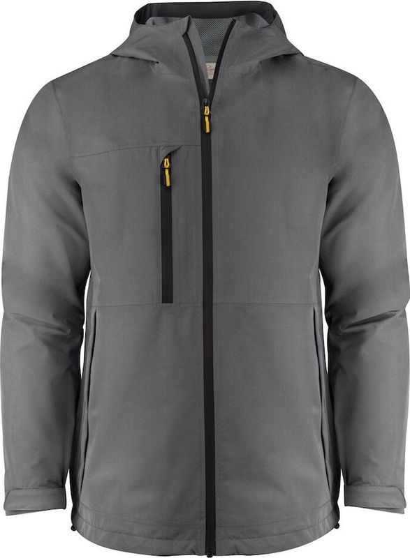 Printer - Shell Jas Hiker - Staalgrijs - Heren - Maat 5XL