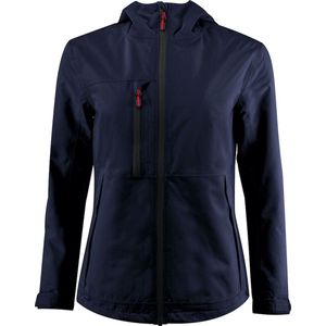 Printer - Shell Jas Hiker - Dames - Marine - 100% Gerecycled Polyester