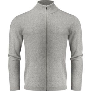 James Harvest - Ashland Cardigan - Heren - Grijs Mêlée - 4XL