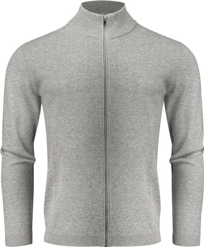 James Harvest - Ashland Cardigan - Heren - Grijs Mêlée - 4XL