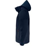 Printer - Softshell Overlanding - Heren - Marine - Gevoerde Softshell Jas - Met Afneembare Capuchon