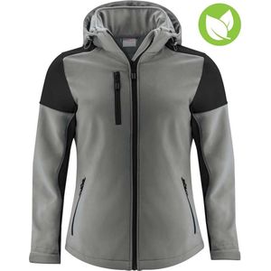 Printer - Padded Softshell Prime Lady - Dames - Staalgrijs/Zwart
