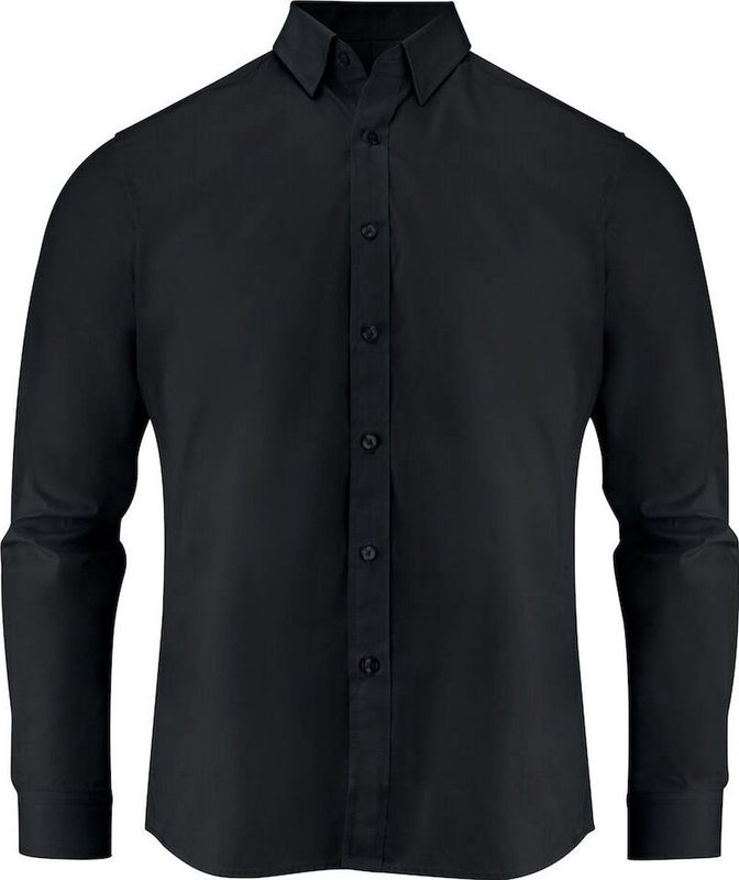 James Harvest - Acton - Hemd - Zwart - Heren