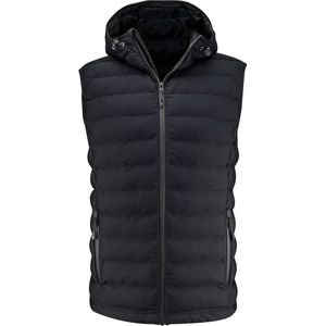 Woodlake - Heights - Gewatteerde Bodywarmer - Zwart - 100% Gerecycled Polyester