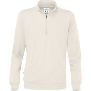 Cottover Sweater Half Zip Unisex - Gots Gecertificeerd 141012 - Ecru