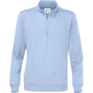 Cottover Sweater Half Zip Unisex - Gots Gecertificeerd 141012 - Lichtblauw