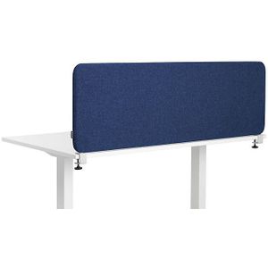 Akoestische bureauscheidingswand Softline Salsa, boven gemonteerd, hoogte 450 mm, textiel, breedte 1800 mm, blauw