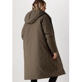 Elvine - Saira - Lange Jas - Bruin - 100% Polyester - Isolerend met Capuchon