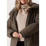 Elvine - Saira - Lange Jas - Bruin - 100% Polyester - Isolerend met Capuchon