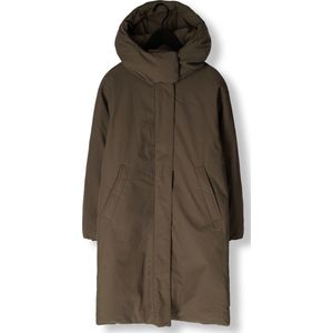 Elvine - Saira - Lange Jas - Bruin - 100% Polyester - Isolerend met Capuchon