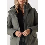 Elvine Womens Signy Lange jas (Dames |olijfgroen/grijs)