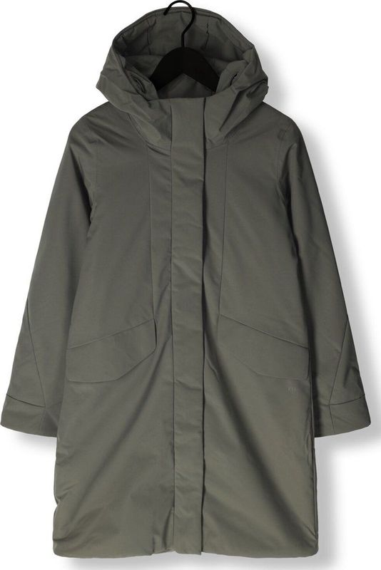 Elvine Womens Signy Lange jas (Dames |olijfgroen/grijs)