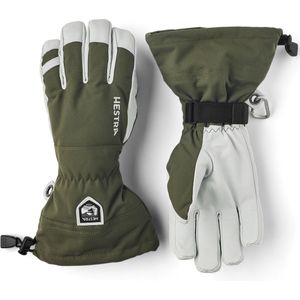 Hestra - Skihandschoenen - Glove Army Leather Heli Ski Olive voor Unisex - Maat 10 - Kaki