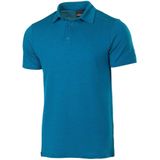 Ivanhoe poloshirt Elis Electric Blue voor heren van Merino en Tencel - Blauw