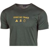 Ivanhoe t-shirt Agaton Trace voor heren - 100 merino wol - Groen