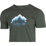 Ivanhoe t-shirt Agaton Trekk voor heren - 100 merino wol - Groen