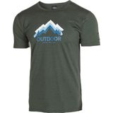 Ivanhoe t-shirt Agaton Trekk voor heren - 100 merino wol - Groen