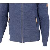 Ivanhoe - Morel Hood - Vest - Denim Blauw - Wol/Tencel