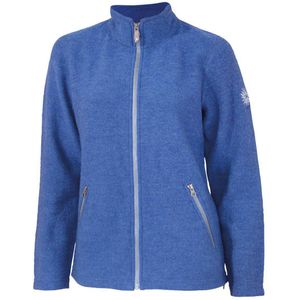 Ivanhoe Strickjacke Bella FZ für Frauen aus Wolle - Jeans - Blau